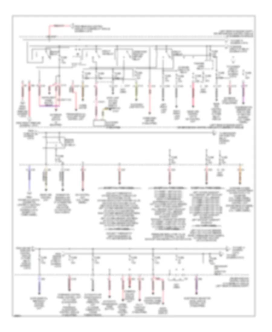 Power Distribution Wiring Diagram Sedan 4 of 5 for Mercedes Benz E550 2011