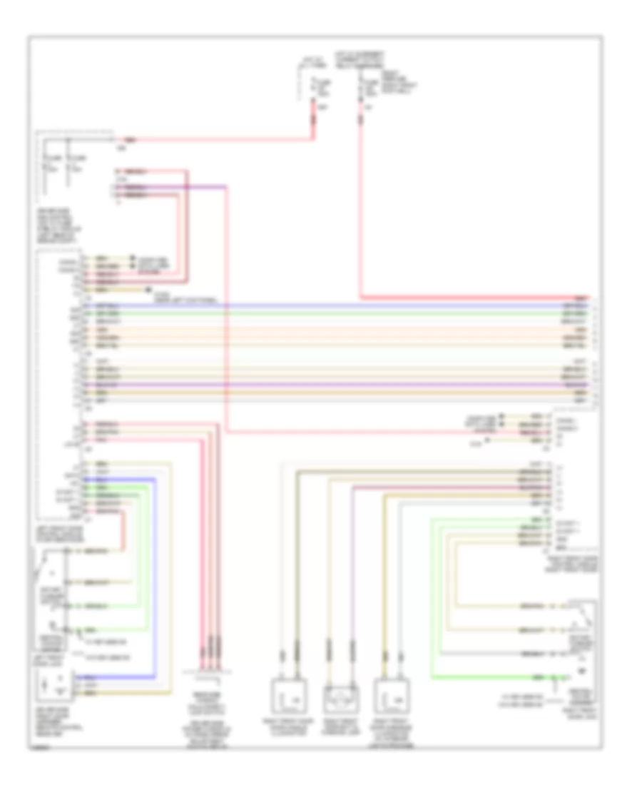 Automatic Door Locks Wiring Diagram, Sedan (1 of 2) for Mercedes-Benz E550 2011