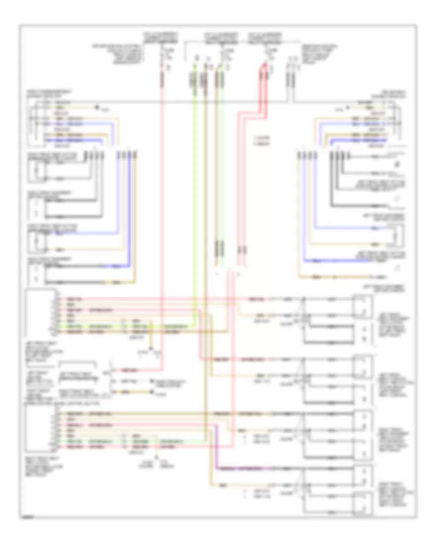 Front Ventilation  Heated Seat Wiring Diagram for Mercedes Benz E550 2011