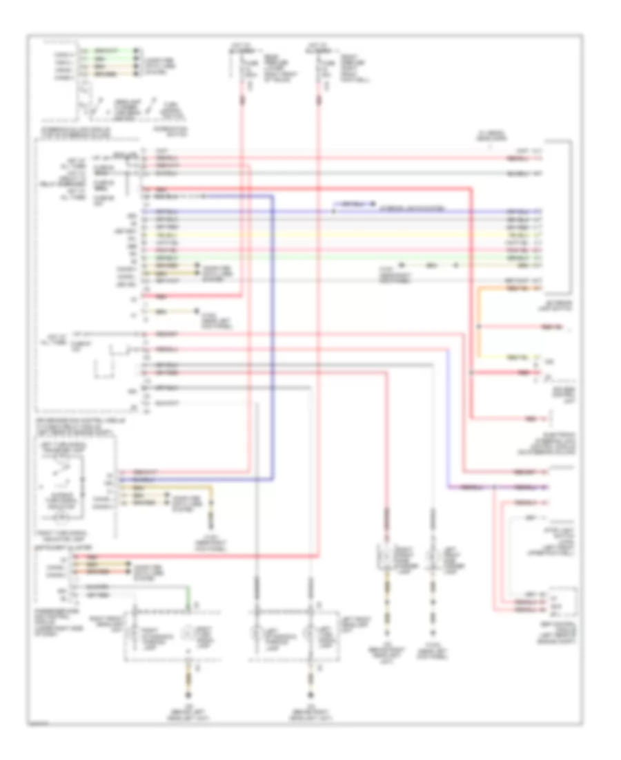 Front Exterior Lamps Wiring Diagram 1 of 2 for Mercedes Benz E550 2009