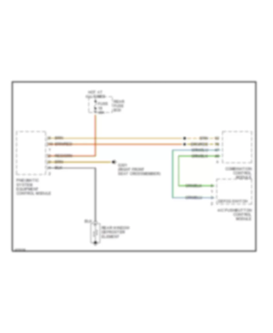 Defogger Wiring Diagram for Mercedes Benz E320 1996