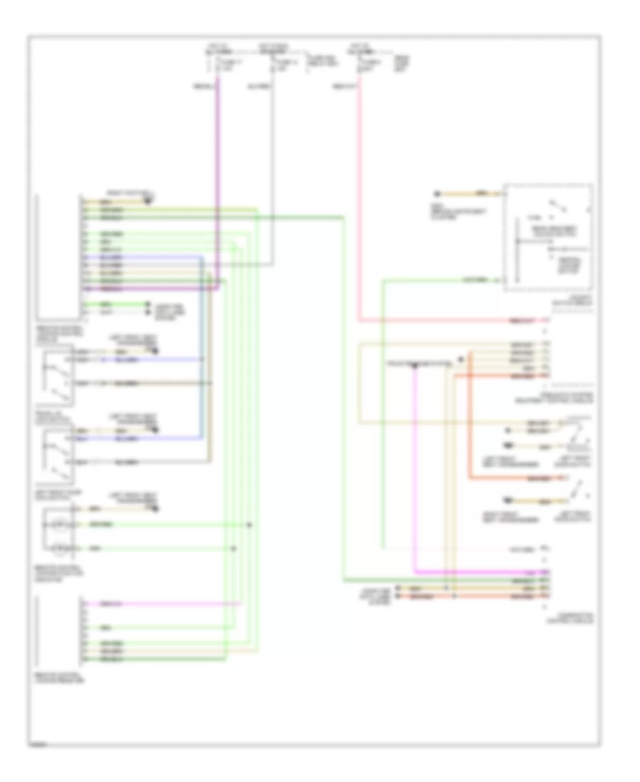 Power Door Lock Wiring Diagram for Mercedes Benz E320 1996