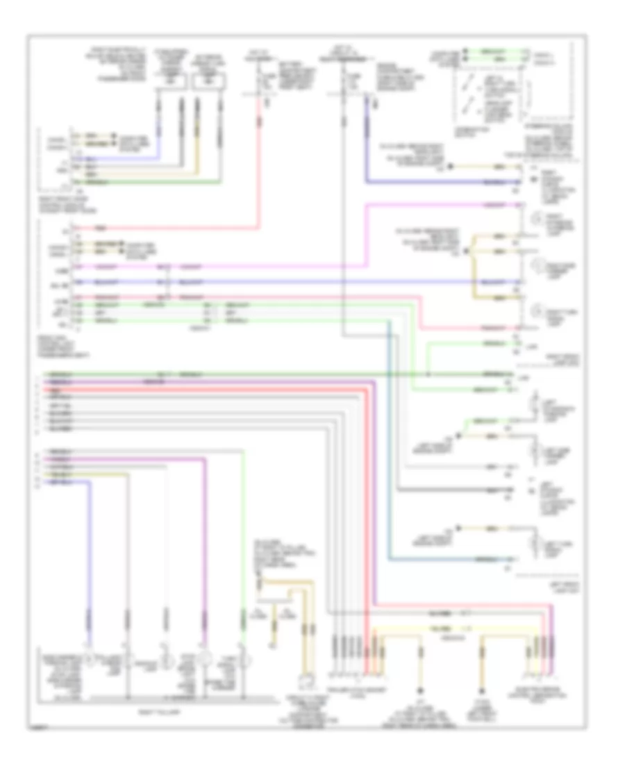 Exterior Lamps Wiring Diagram 2 of 2 for Mercedes Benz GL350 2010
