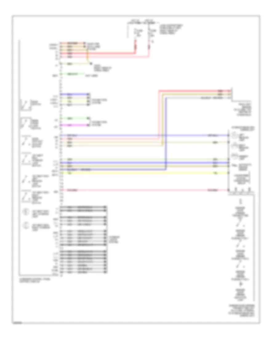 Overhead Console Wiring Diagram for Mercedes-Benz GL350 2010