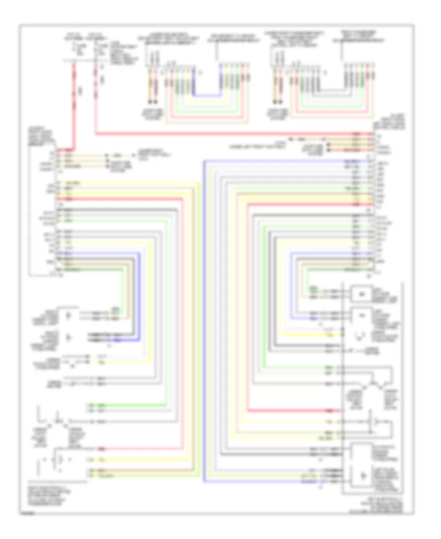 Memory Mirrors Wiring Diagram for Mercedes-Benz GL350 2010