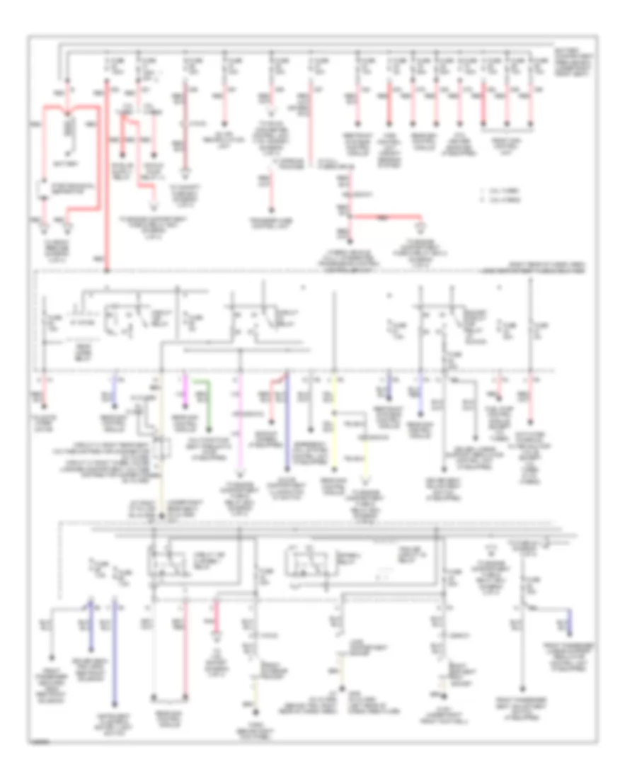 Power Distribution Wiring Diagram 1 of 4 for Mercedes Benz GL350 2010