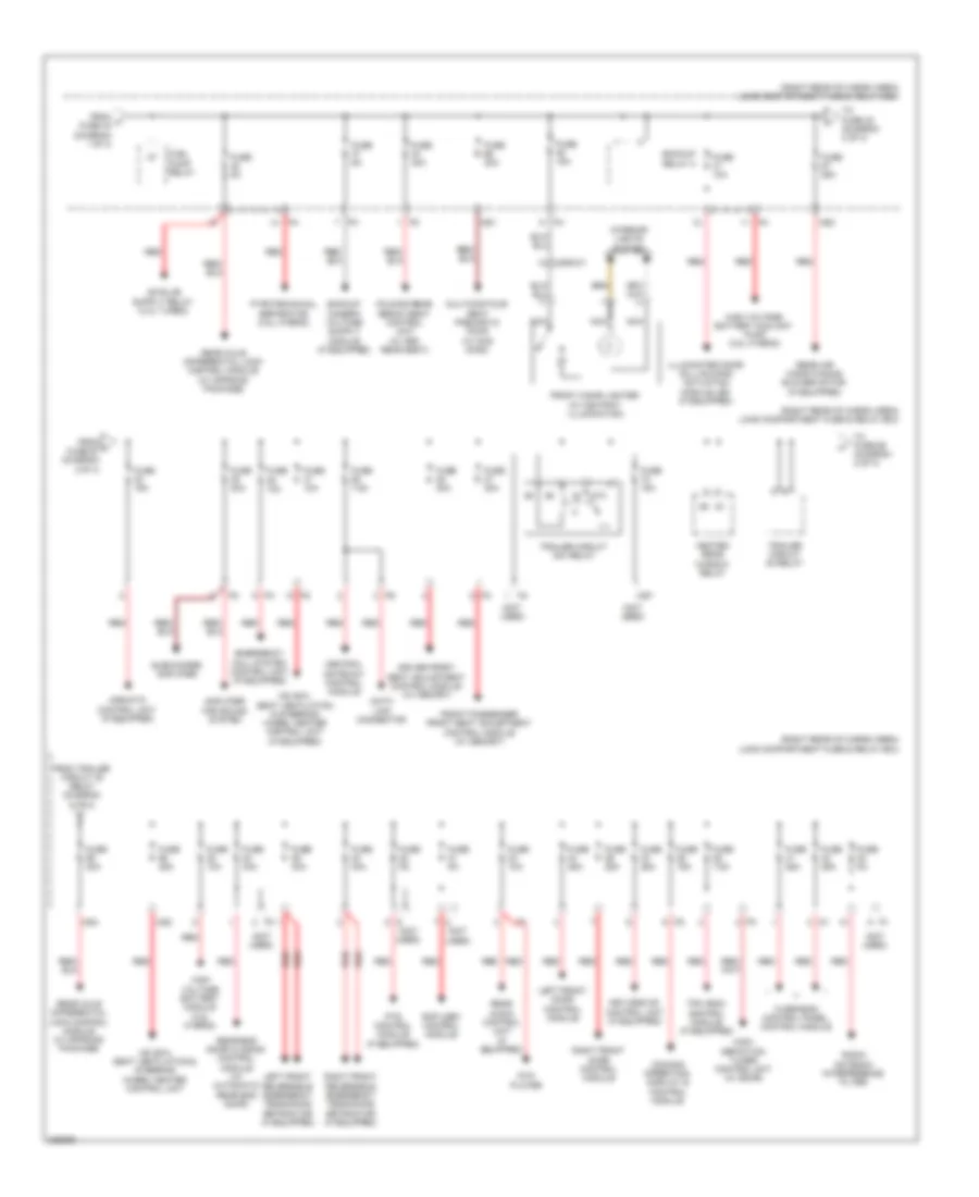 Power Distribution Wiring Diagram (2 of 4) for Mercedes-Benz GL350 2010