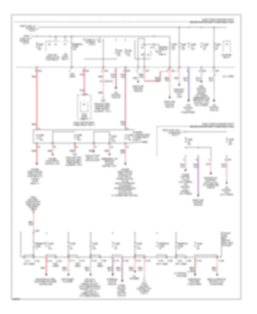 Power Distribution Wiring Diagram 4 of 4 for Mercedes Benz GL350 2010