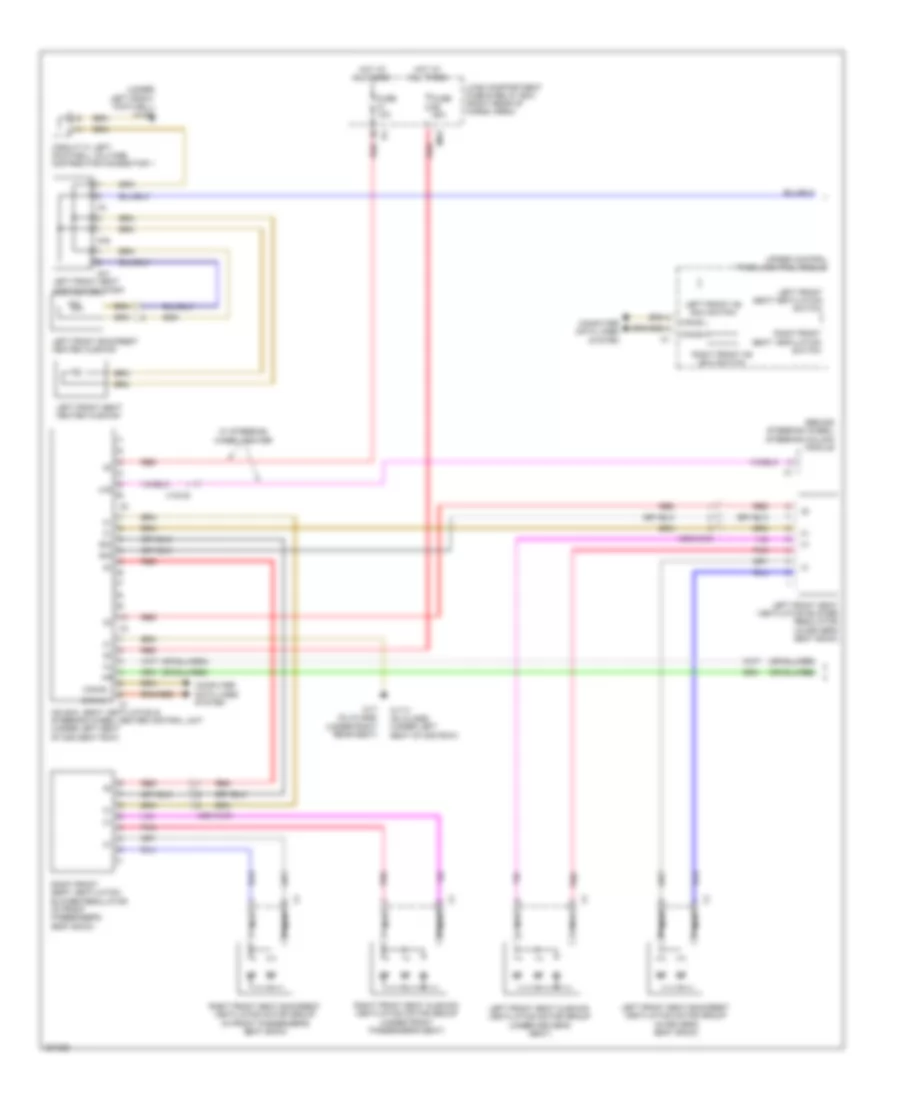 Seat Ventilation Wiring Diagram (1 of 2) for Mercedes-Benz GL350 2010