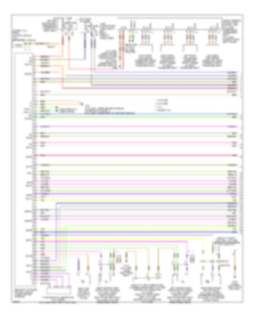 Supplemental Restraint Wiring Diagram (1 of 3) for Mercedes-Benz GL350 2010