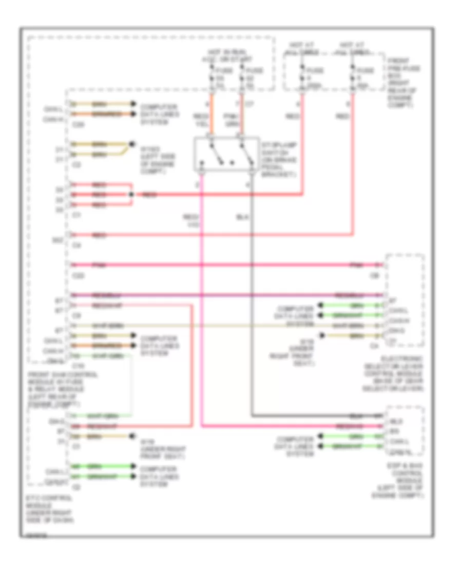 Shift Interlock Wiring Diagram for Mercedes-Benz C240 2002