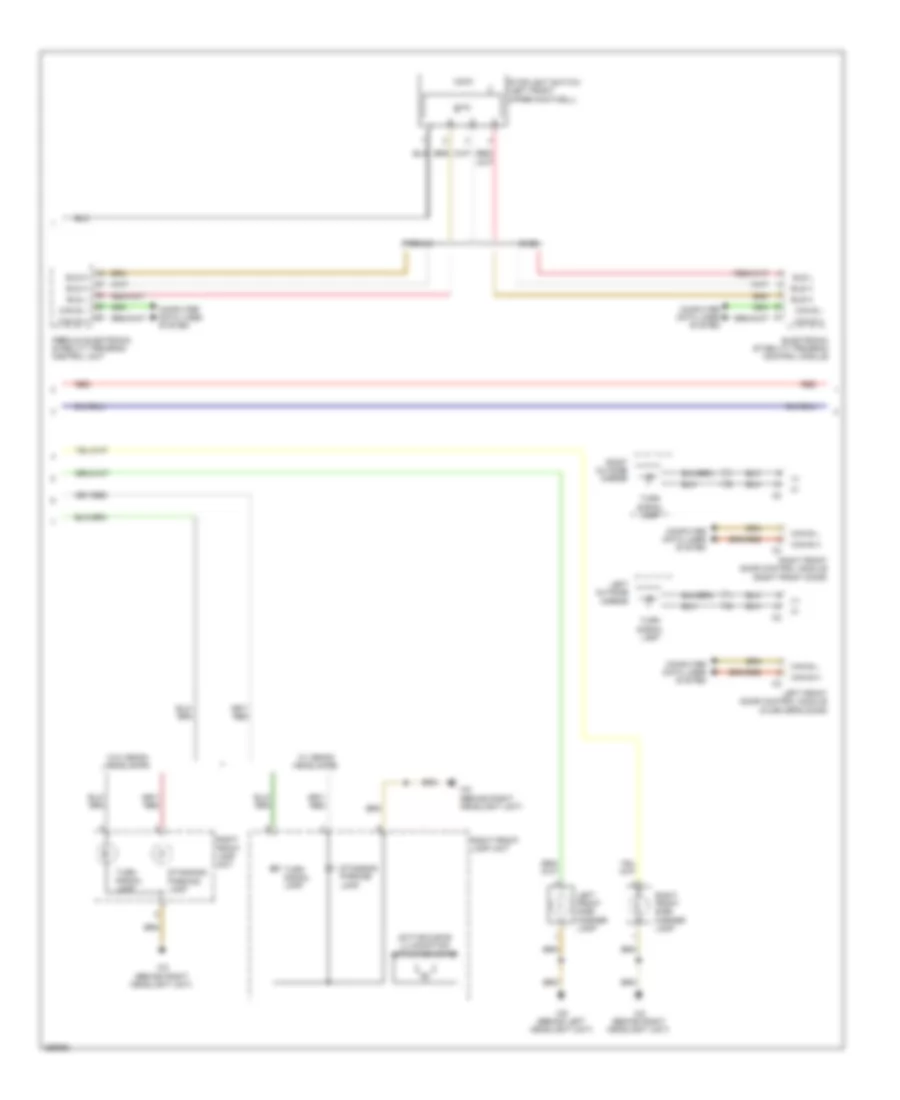 Exterior Lamps Wiring Diagram Sedan 2 of 3 for Mercedes Benz E550 4Matic 2011