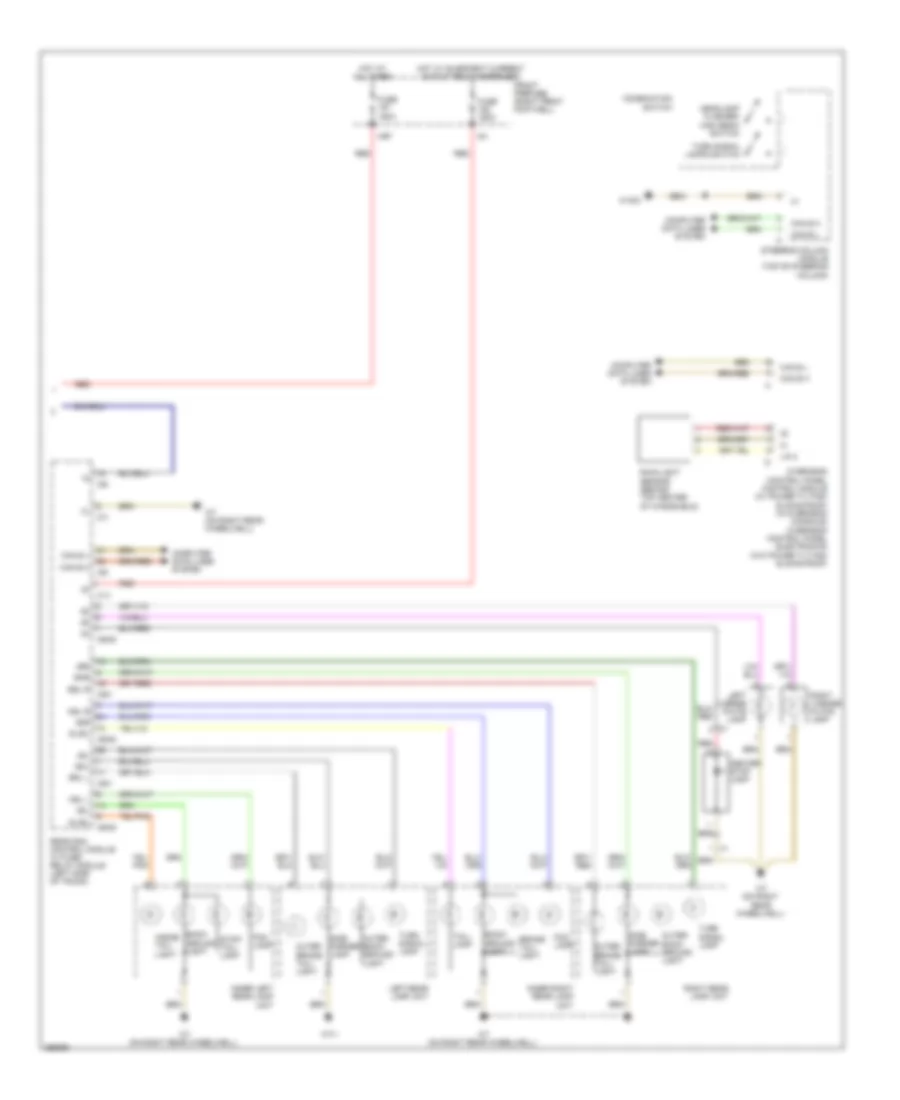 Exterior Lamps Wiring Diagram Sedan 3 of 3 for Mercedes Benz E550 4Matic 2011