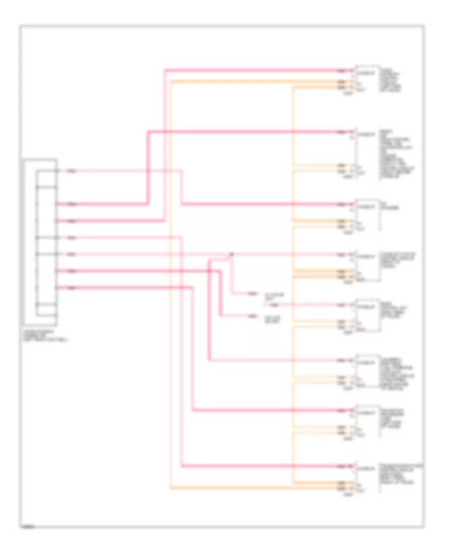 MOST Data Bus Wiring Diagram for Mercedes Benz E500 4Matic 2005