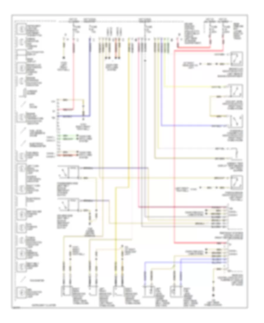 Warning Systems Wiring Diagram for Mercedes Benz E500 4Matic 2005