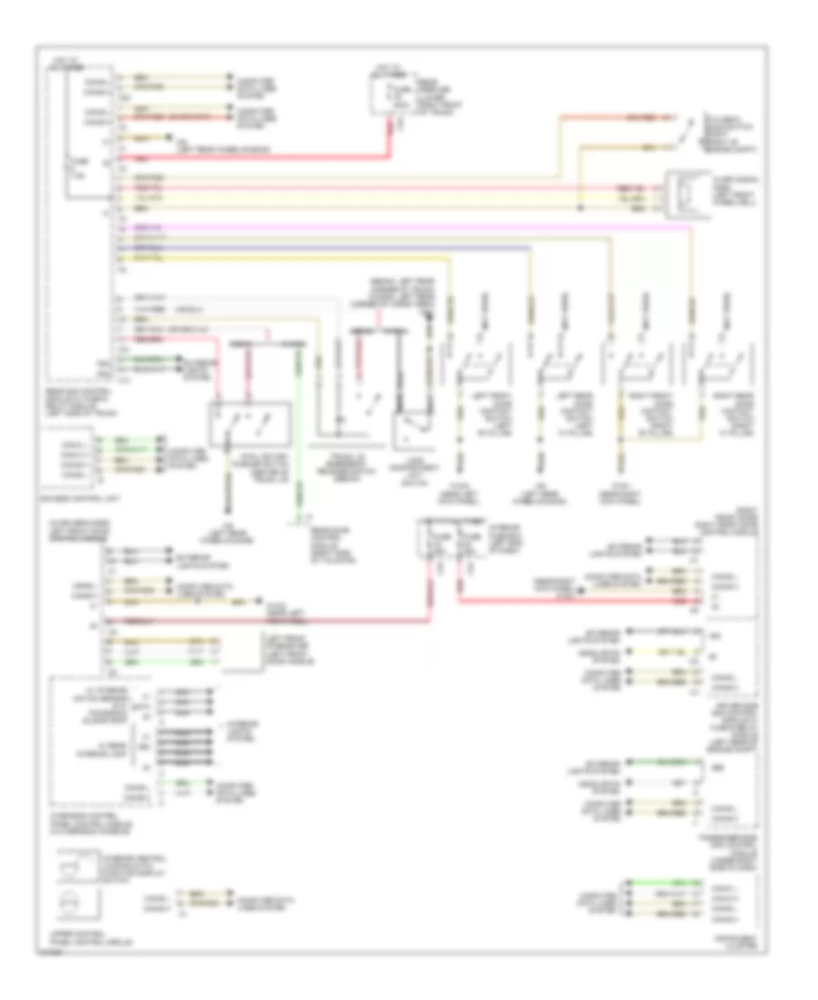 Anti theft Alarm Wiring Diagram for Mercedes Benz E550 4Matic 2009