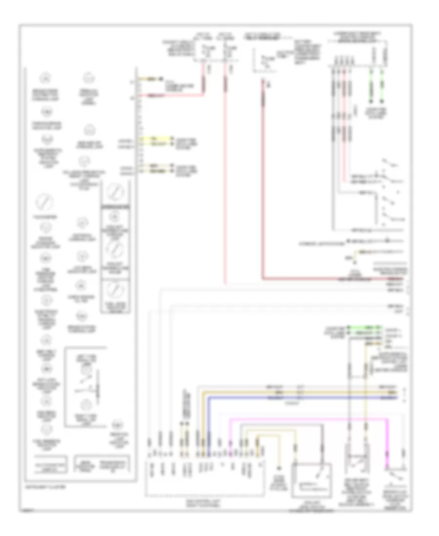 Instrument Cluster Wiring Diagram 1 of 2 for Mercedes Benz GL350 Bluetec 4Matic 2014