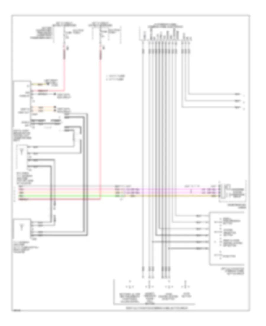 COMAND Actuation Wiring Diagram 3 of 4 for Mercedes Benz GL350 Bluetec 4Matic 2014