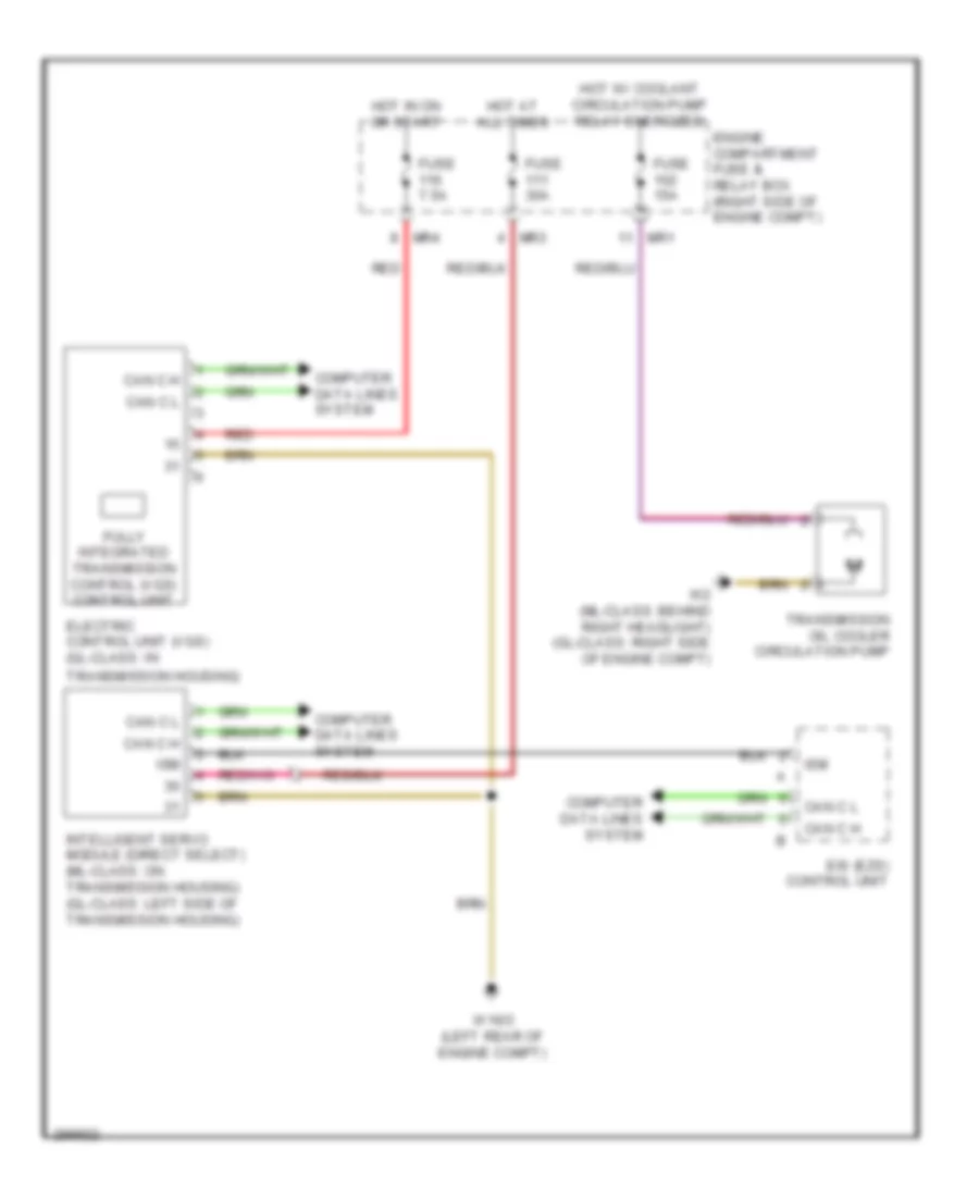 A T Wiring Diagram for Mercedes Benz GL320 2008