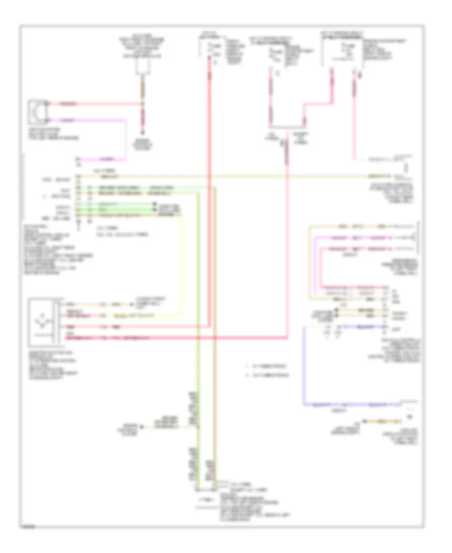 Cooling Fan Wiring Diagram for Mercedes Benz GL550 2010