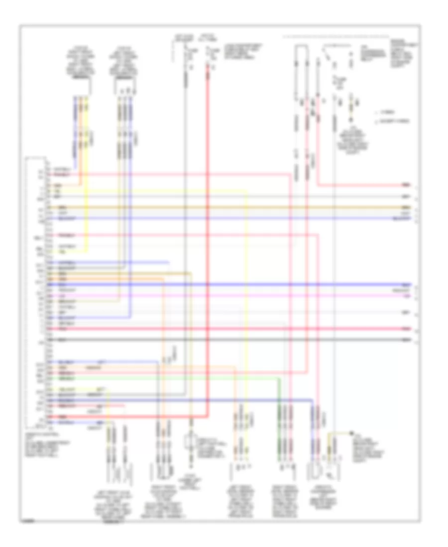 Electronic Suspension Wiring Diagram 1 of 2 for Mercedes Benz GL550 2010