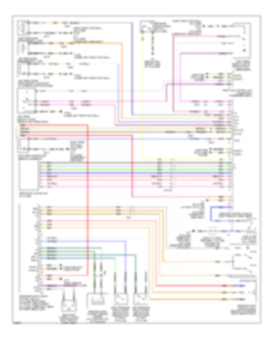 Automatic Door Locks Wiring Diagram 2 of 2 for Mercedes Benz GL550 2010