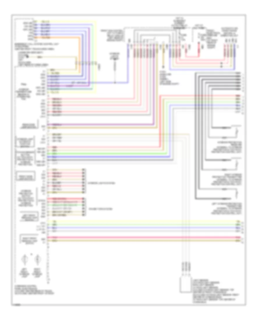 Overhead Console Wiring Diagram 1 of 2 for Mercedes Benz GLK350 4Matic 2013