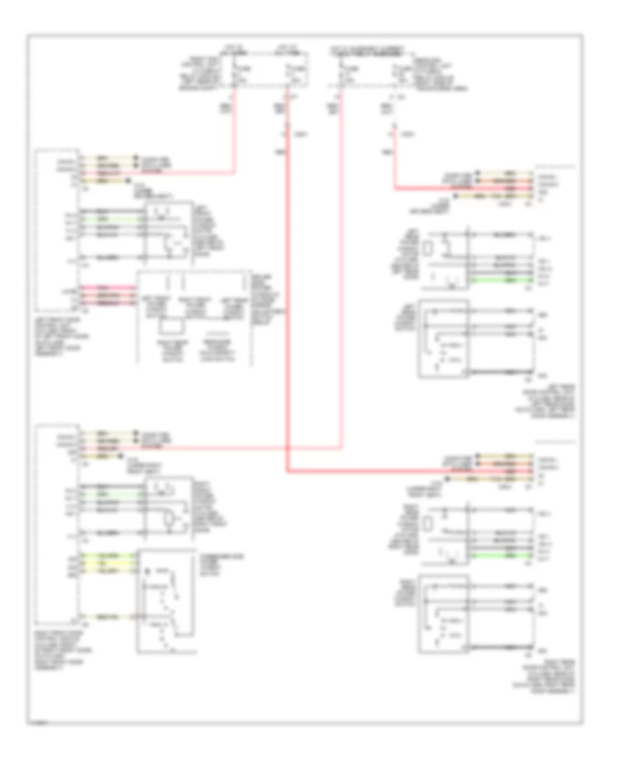 Power Windows Wiring Diagram for Mercedes Benz GLK350 4Matic 2013
