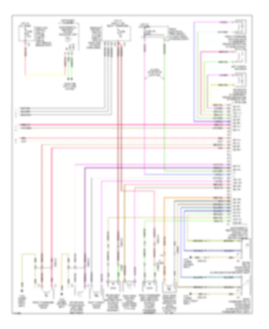 Supplemental Restraint Wiring Diagram 3 of 3 for Mercedes Benz GLK350 4Matic 2013