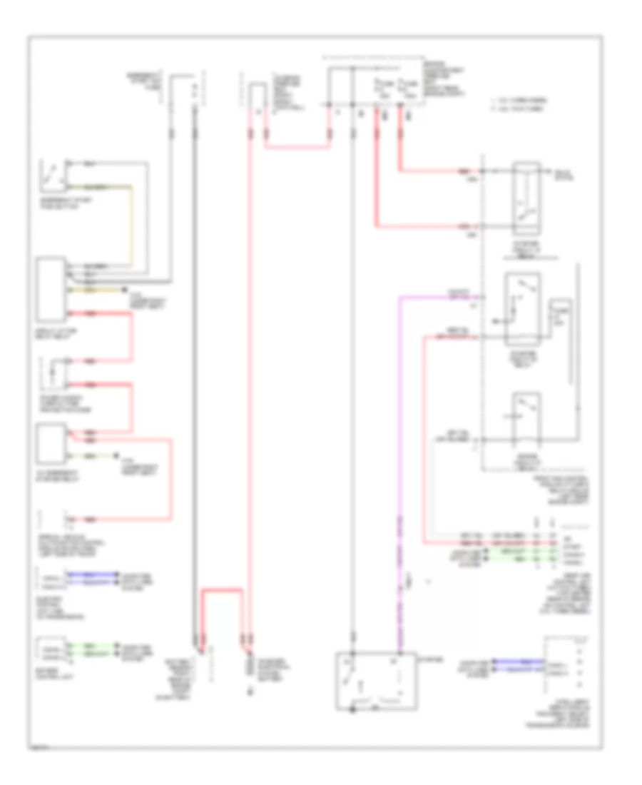 Starting Wiring Diagram for Mercedes-Benz S350 2012