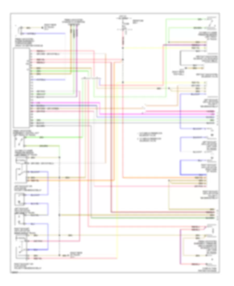Fresh Air Emergency System Wiring Diagram (1 of 2) for Mercedes-Benz S350 2012