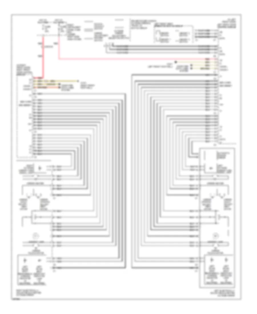 Memory Mirrors Wiring Diagram for Mercedes-Benz S350 2012