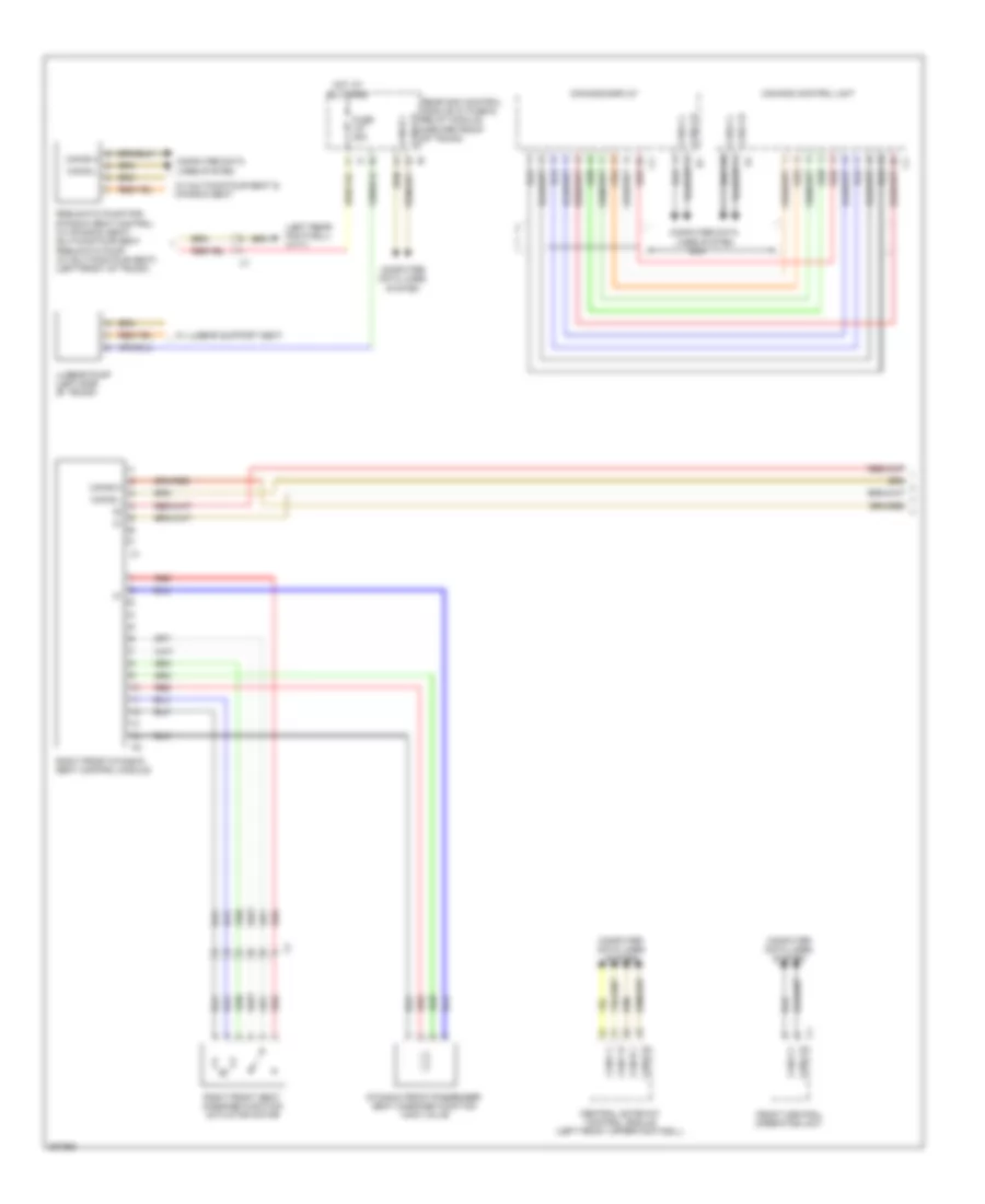 Passengers Memory Seat Wiring Diagram (1 of 3) for Mercedes-Benz S350 2012