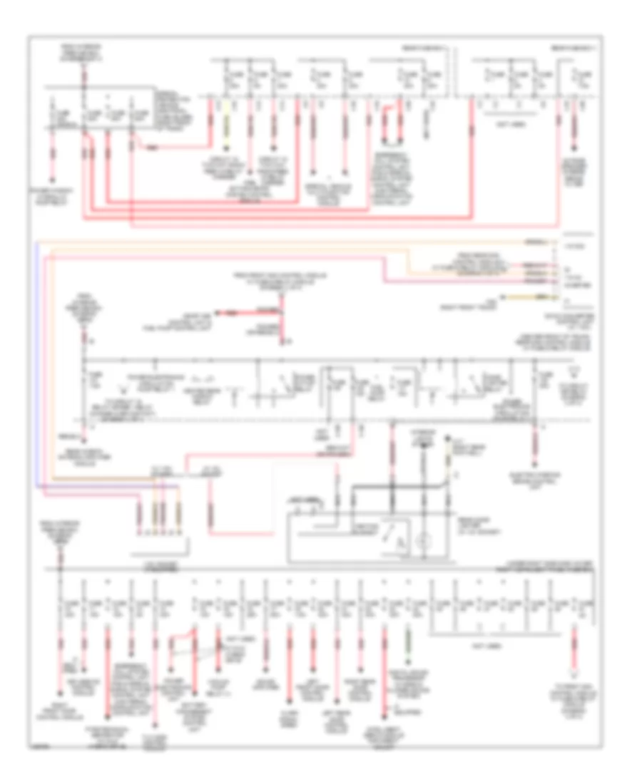 Power Distribution Wiring Diagram 2 of 4 for Mercedes Benz S350 2012