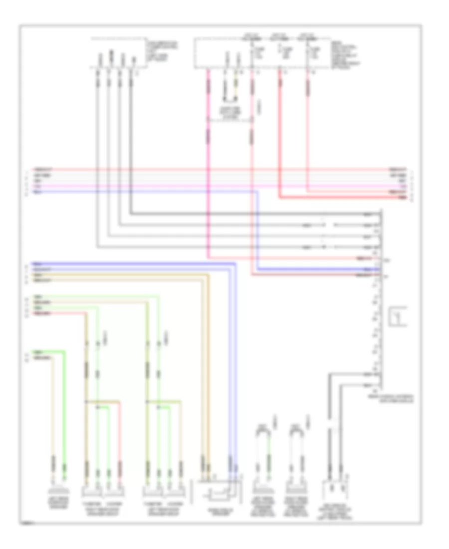 Radio Wiring Diagram (2 of 3) for Mercedes-Benz S350 2012