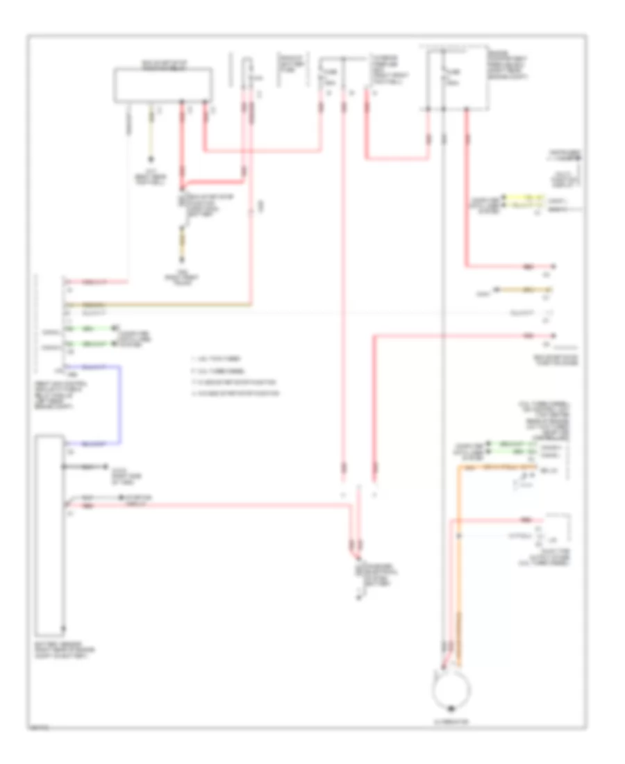 Charging Wiring Diagram for Mercedes-Benz S350 2012