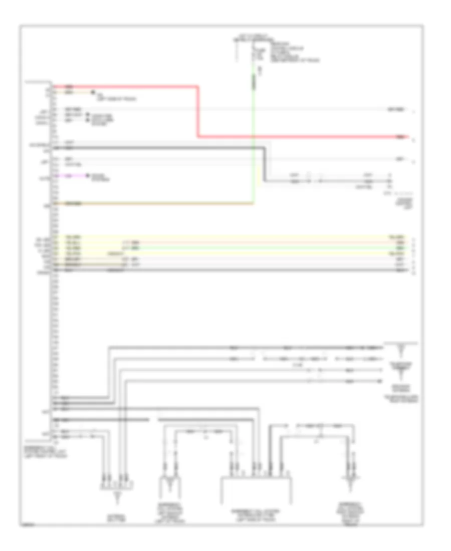Emergency Call Wiring Diagram (1 of 2) for Mercedes-Benz S350 2012
