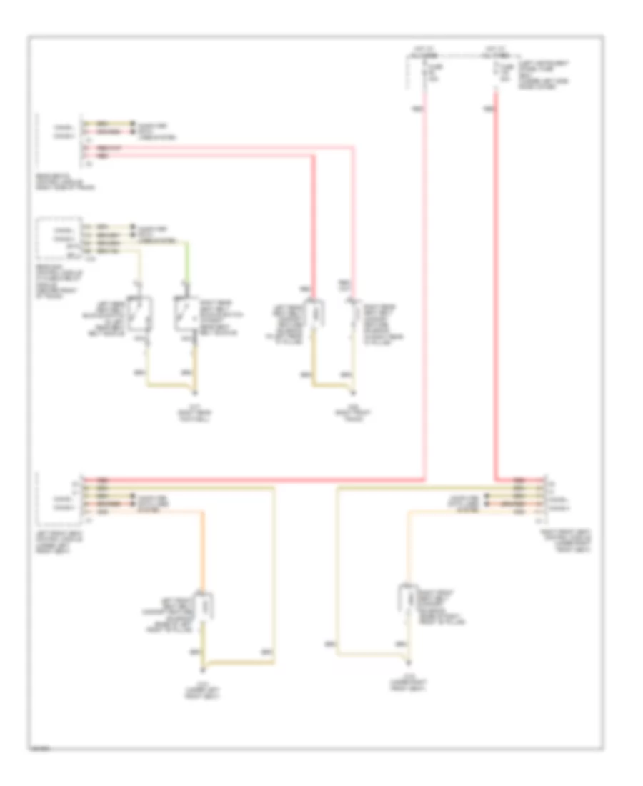 Passive Restraints Wiring Diagram for Mercedes-Benz S350 2012