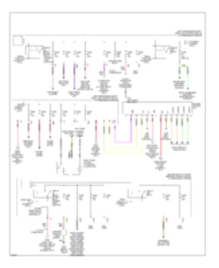 Power Distribution Wiring Diagram 4 of 4 for Mercedes Benz S350 2012