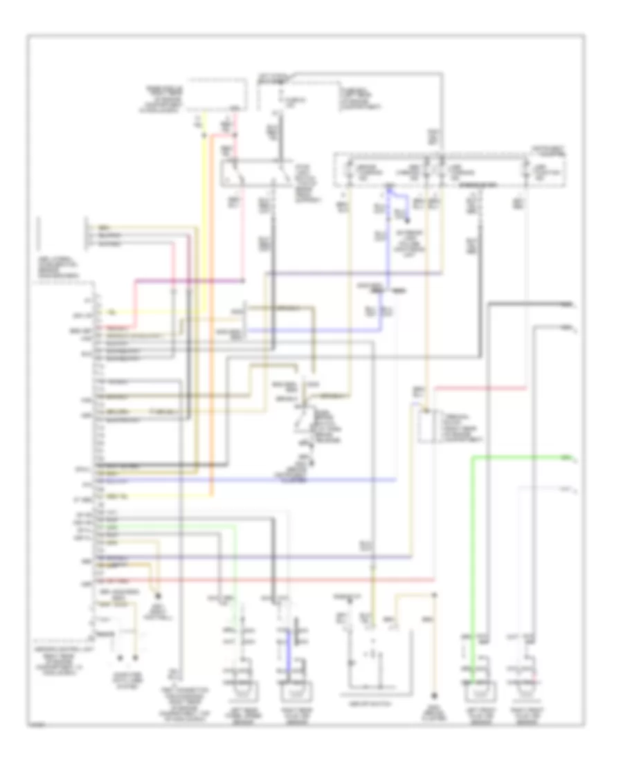 Anti lock Brake Wiring Diagrams with Acceleration Slip Regulation 1 of 2 for Mercedes Benz S500 1996