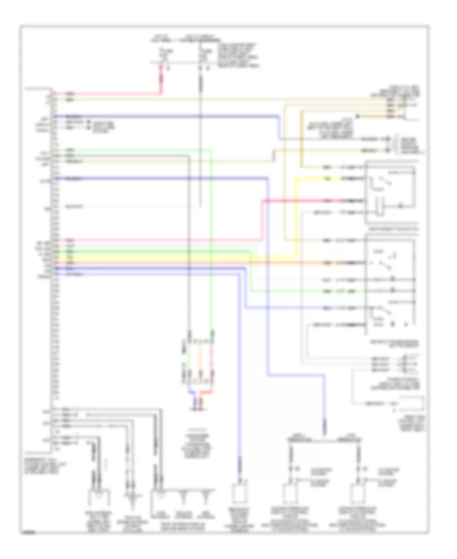Emergency Call Wiring Diagram for Mercedes Benz GL450 2008