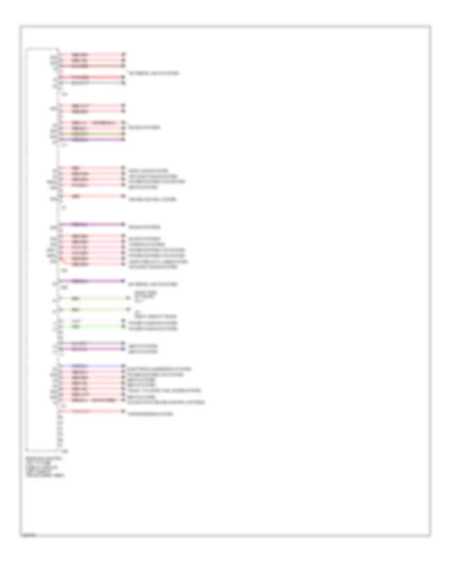 Rear SAM Control Module Wiring Diagram 2 of 2 for Mercedes Benz GLK350 2010