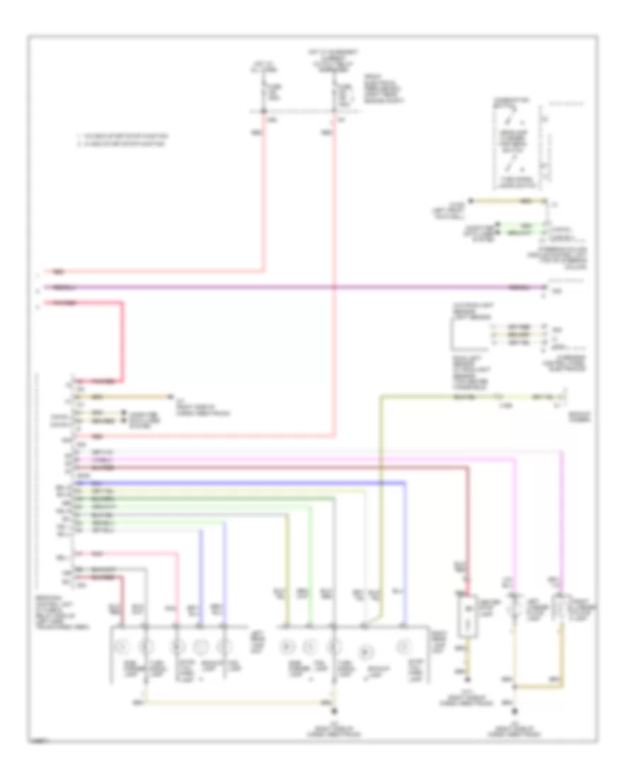 Exterior Lamps Wiring Diagram (3 of 3) for Mercedes-Benz GLK350 2010