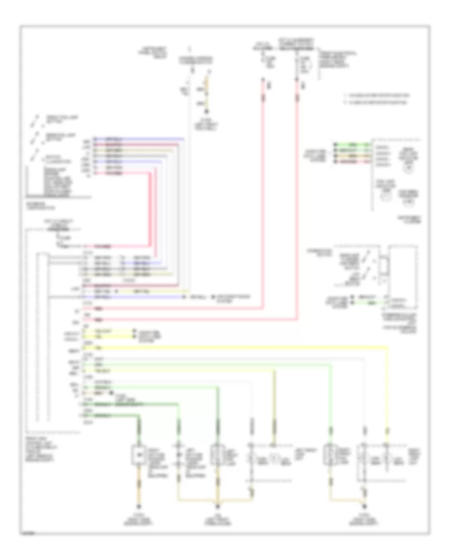 Headlights Wiring Diagram without Xenon Lamps for Mercedes Benz GLK350 2010