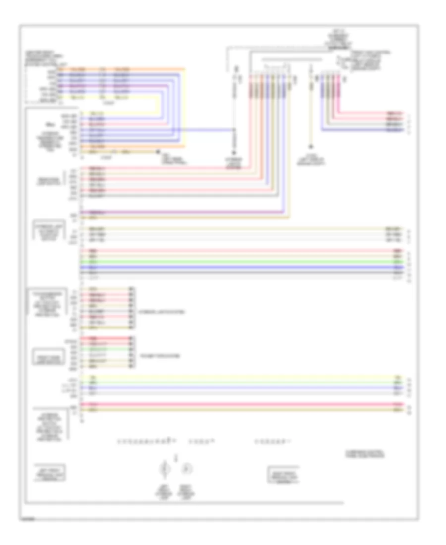 Overhead Console Wiring Diagram (1 of 2) for Mercedes-Benz GLK350 2010