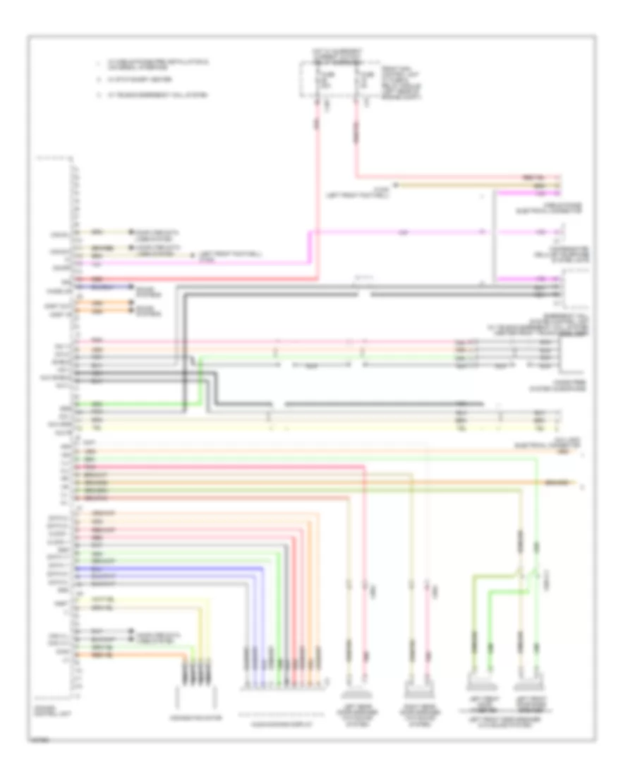 COMAND Actuation Wiring Diagram (1 of 2) for Mercedes-Benz GLK350 2010