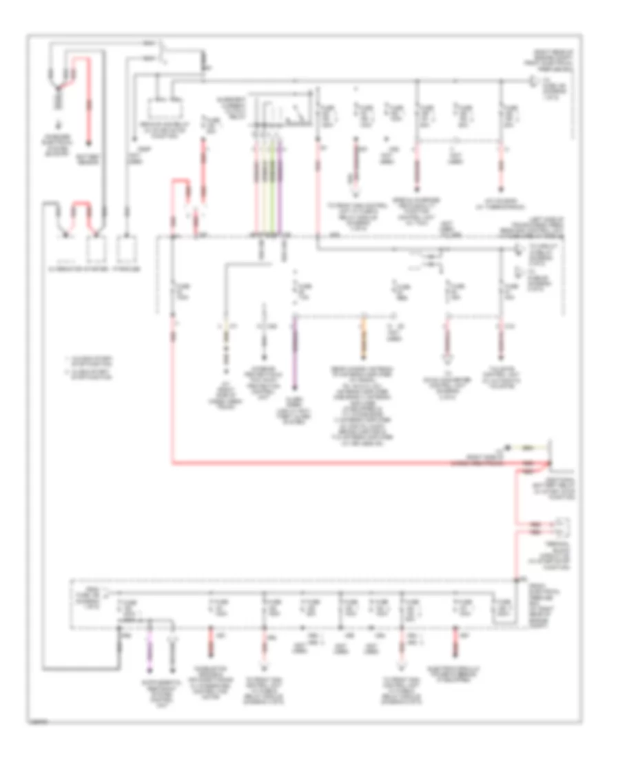 Power Distribution Wiring Diagram 1 of 5 for Mercedes Benz GLK350 2010