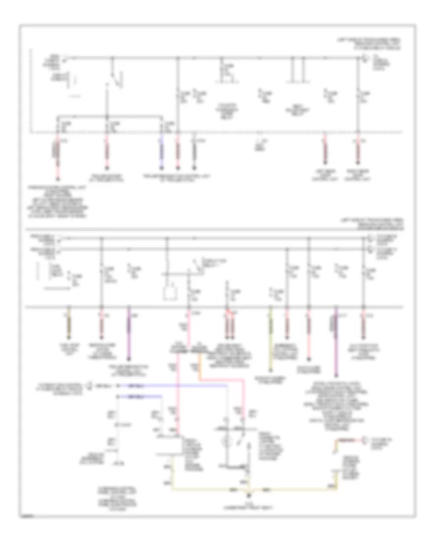 Power Distribution Wiring Diagram (2 of 5) for Mercedes-Benz GLK350 2010