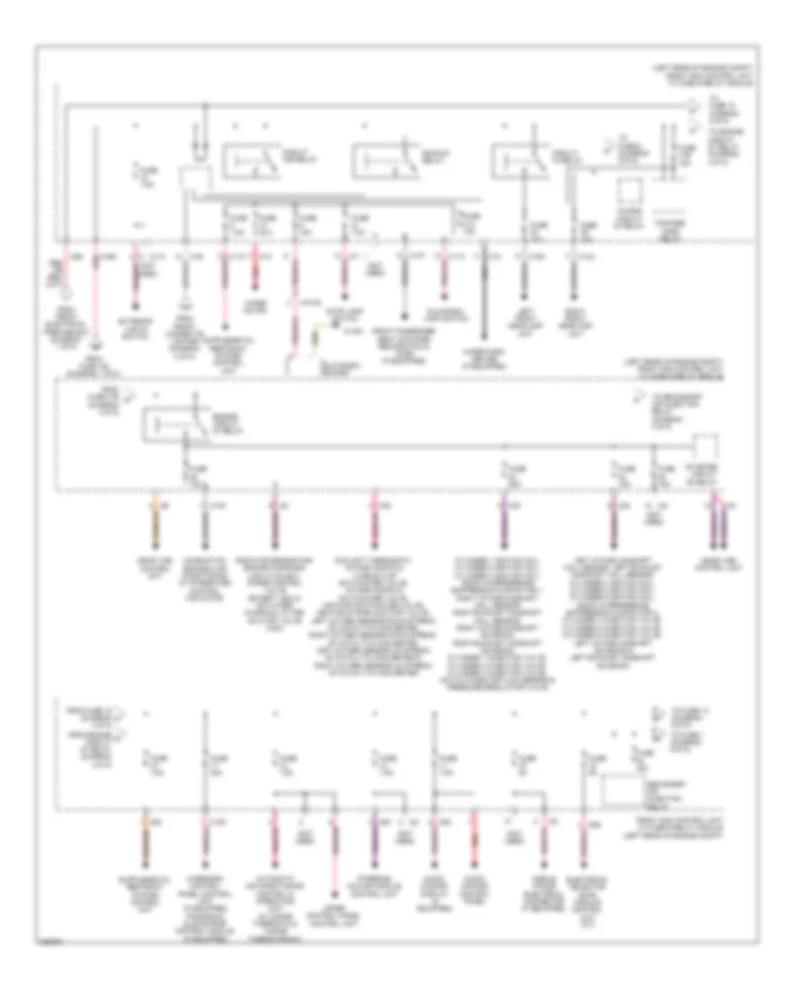 Power Distribution Wiring Diagram (4 of 5) for Mercedes-Benz GLK350 2010