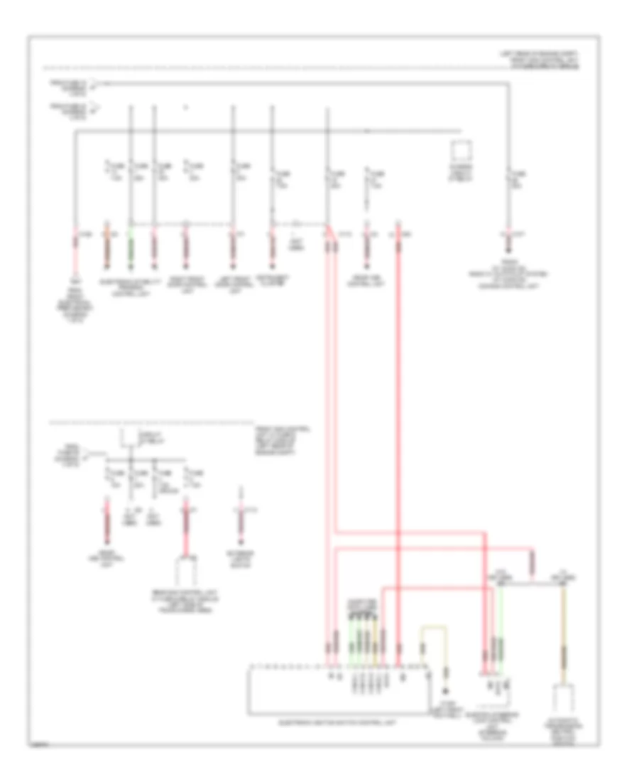 Power Distribution Wiring Diagram (5 of 5) for Mercedes-Benz GLK350 2010